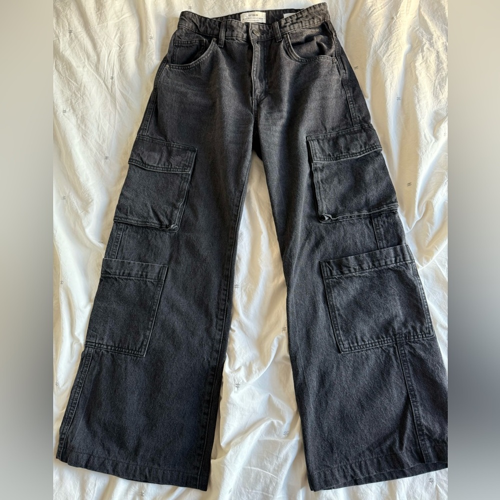 Cotton On Wide Leg Cargo Jeans